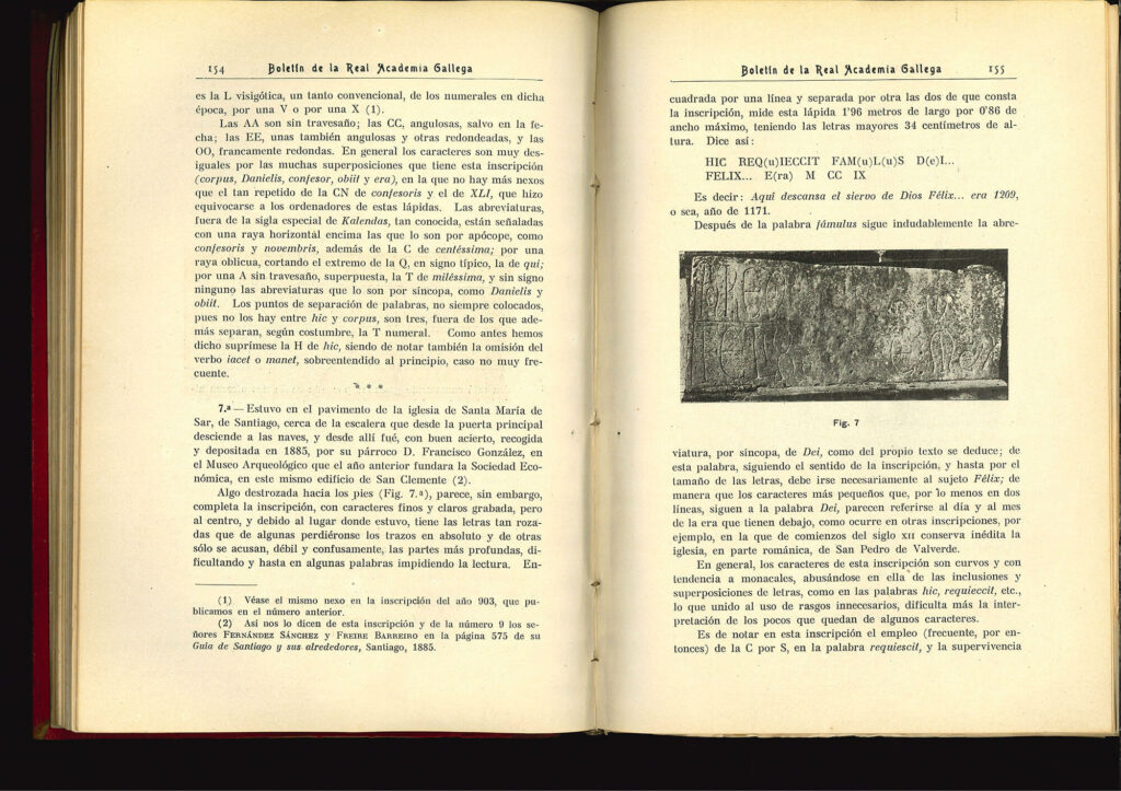I. Epitaphium sepulcrale de Felix