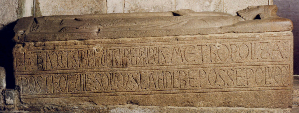 Epitaphium sepulcrale de Bernardo II, arzobispo de Santiago de Compostela
